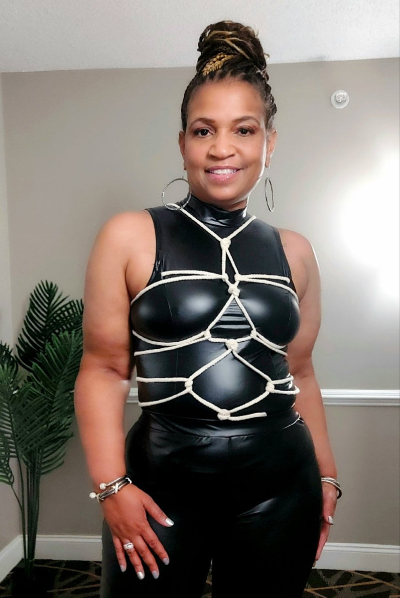 Ropes- the Rope Wrapped Black Bodysuit – Dorothea's Closet Vintage