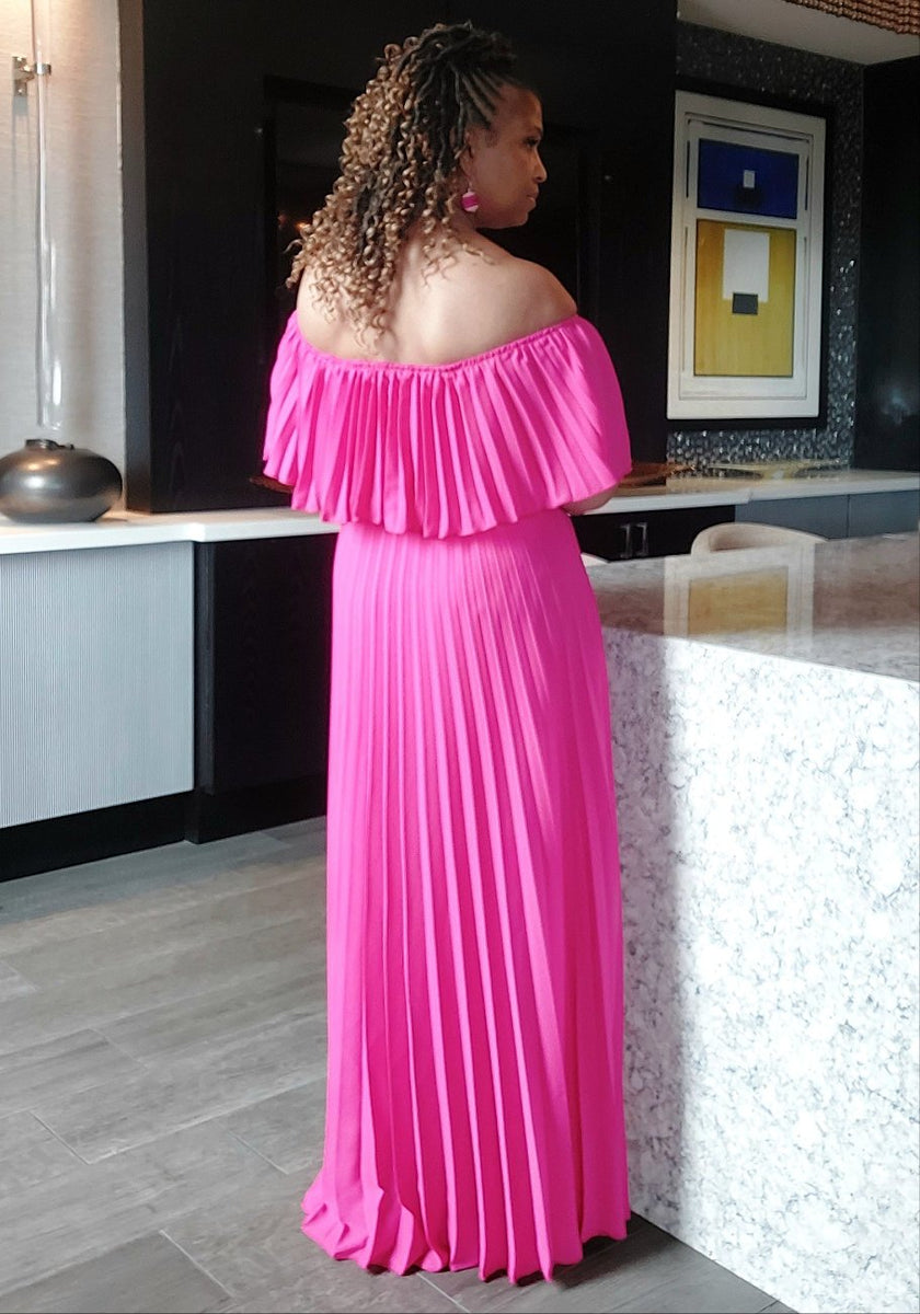 On Another Level Maxi Dress Fuchsia – Turn In Heads Shop Online