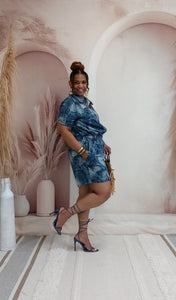 Like Denim Romper|Plus Size