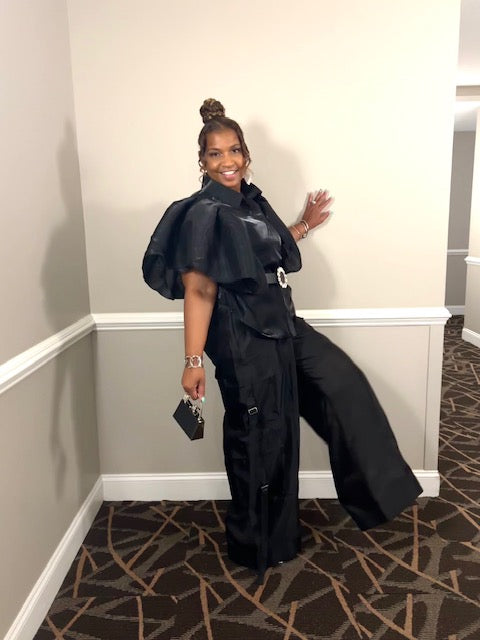 Black Cargo Sheer Pants - Plus Size Black Cargo Pants
