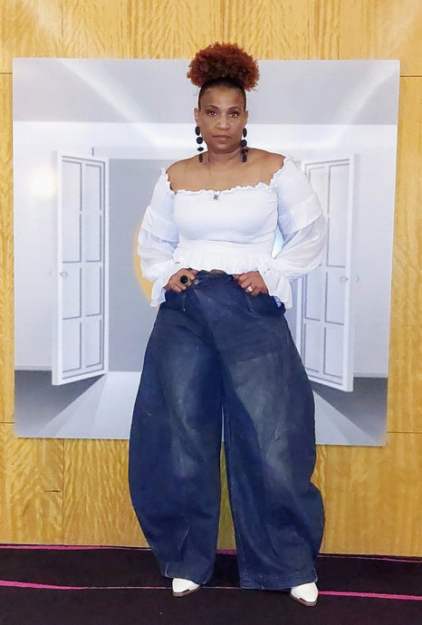 Vintage Barrel Denim Pants