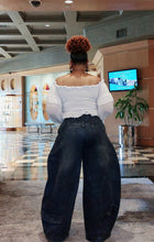 Vintage Barrel Denim Pants