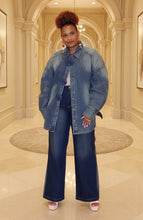 Oversize Vintage Denim Top|Plus Size