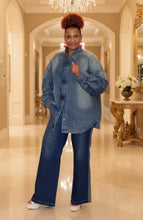 Oversize Vintage Denim Top|Plus Size