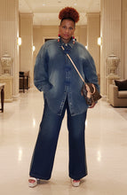 Oversize Vintage Denim Top|Plus Size
