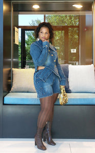 X-Factor Denim Set|Plus Size