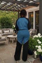 Denim Mesh Set|Plus Size