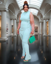 Minty Fresh Asymmetrical Set|Plus Size