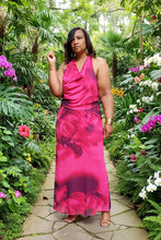 Tulum Sunset Cowl Neck Halter Set|Plus Size