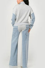Patchwork Denim Set