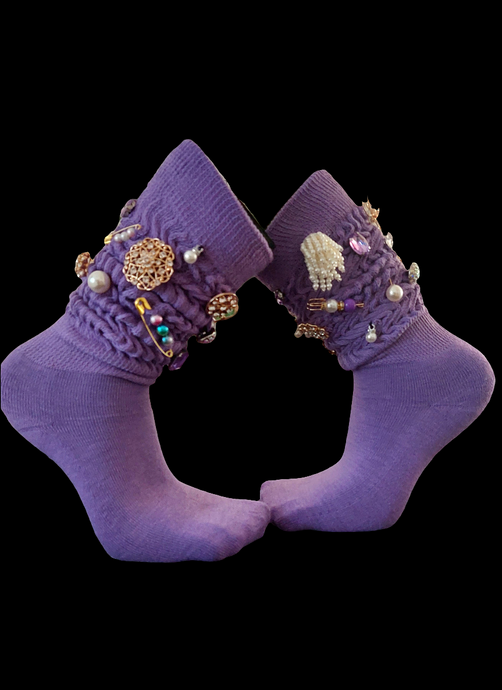 Purple Passion Charmed Socks