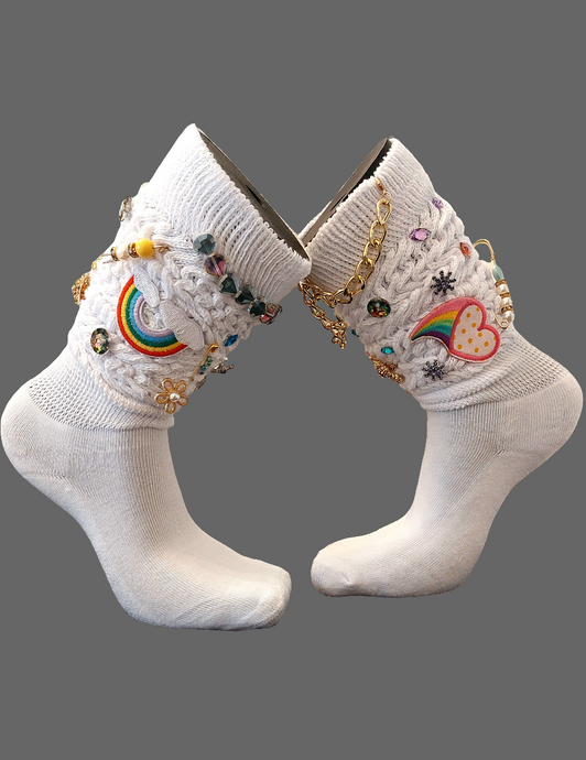 Over The Rainbow Charmed Socks