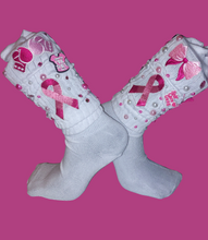 Fight Breast Cancer Charm Socks