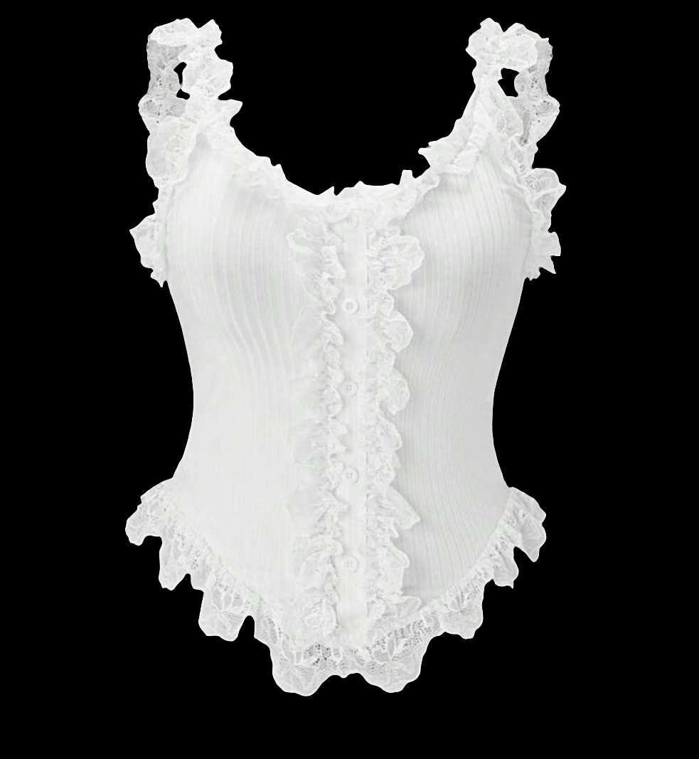 White Lace Top|Plus size