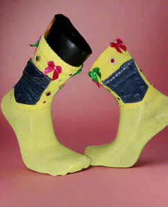 Rainbow Denim Junk Socks|Kids Size