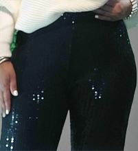 Black Sequin Jogger Pants