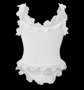 White Lace Top|Plus size