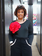 Red Rose Bodysuit |Plus Size