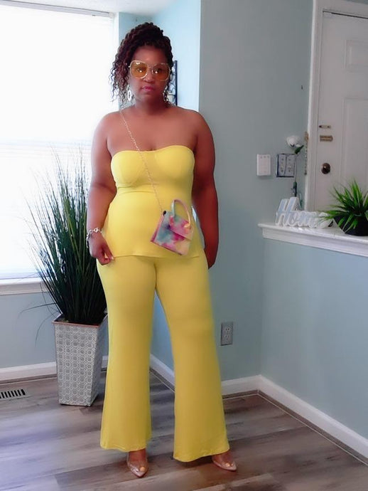 Sandy Set Yellow- Plus Size