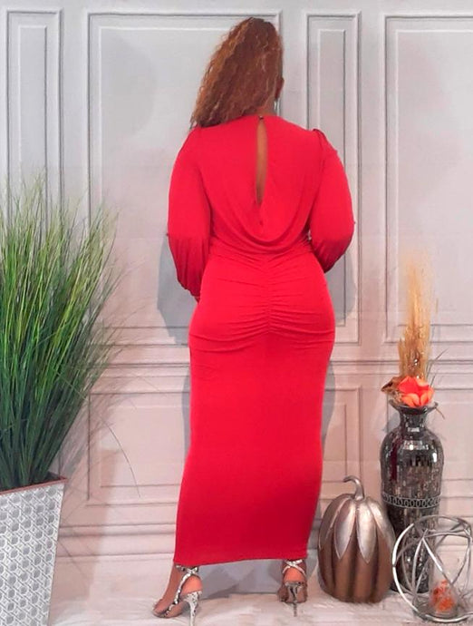 Lady In Red Dress- S to XL