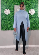Sky Blue Sweater Top- OS Fits S to 1x